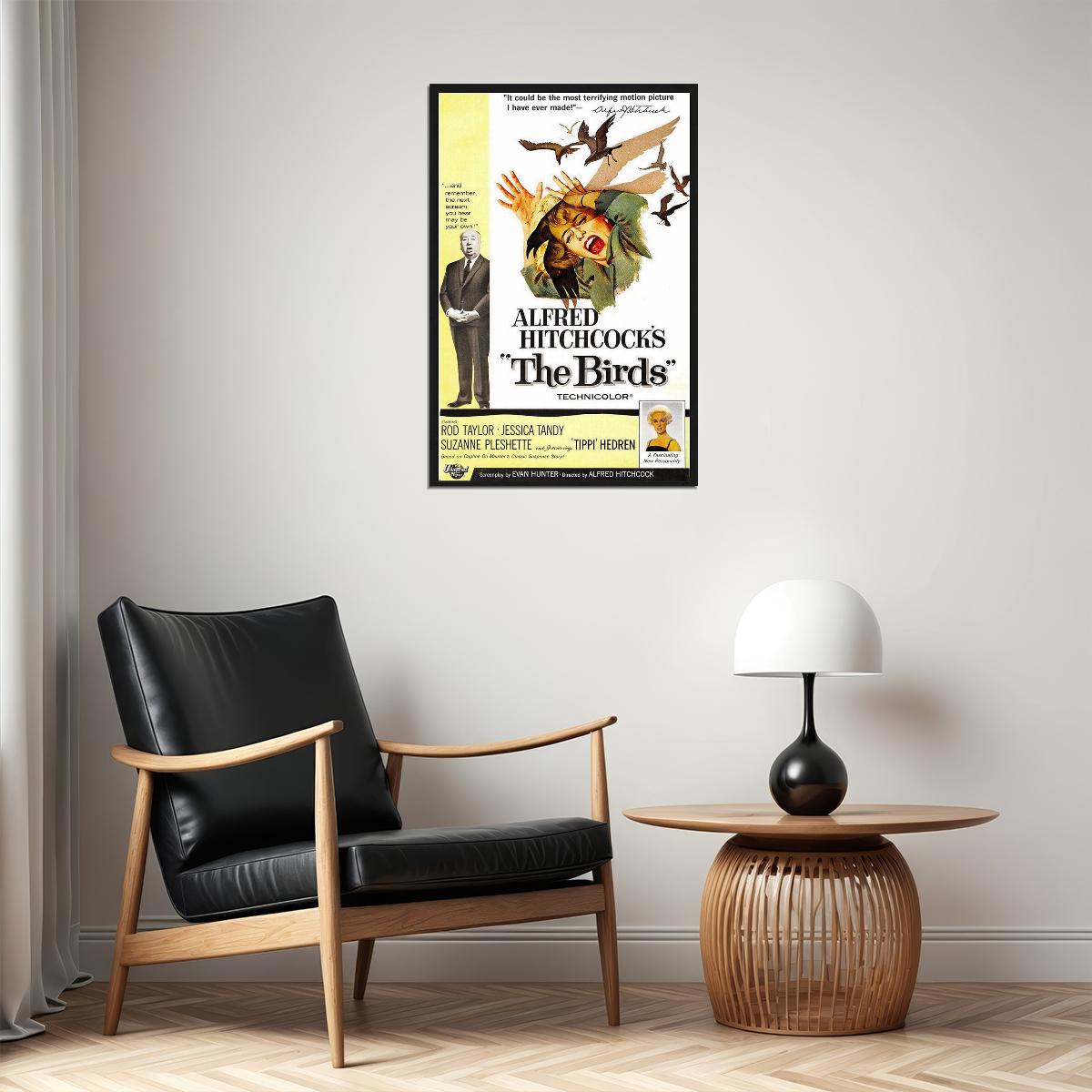 The Birds Classic Horror Movie Drama Mystery Poster Wall Art Print Home Wall Decor - xonomax