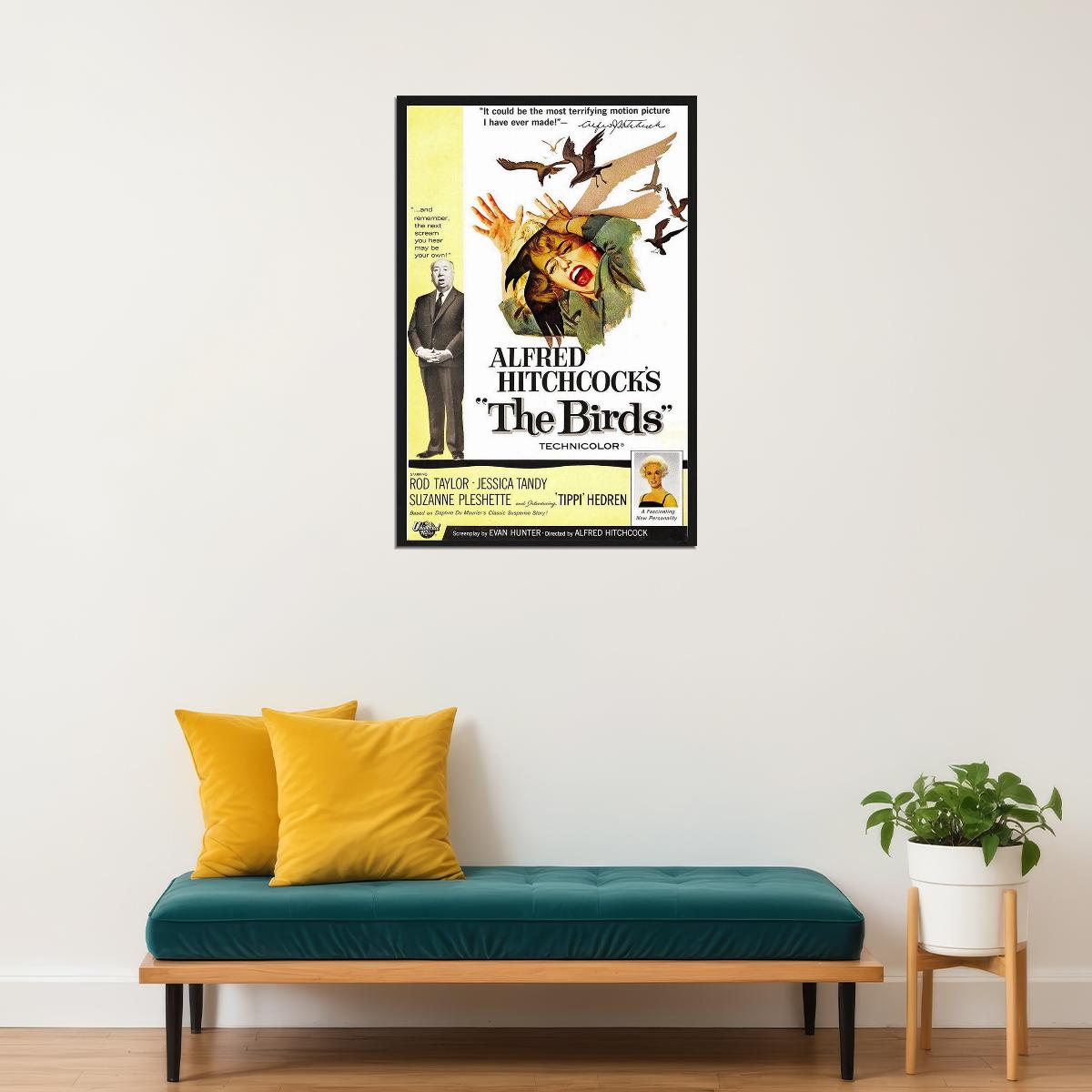 The Birds Classic Horror Movie Drama Mystery Poster Wall Art Print Home Wall Decor - xonomax