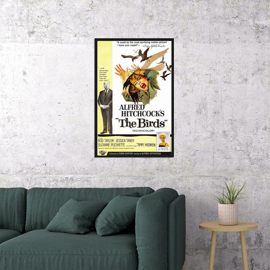 The Birds Classic Horror Movie Drama Mystery Poster Wall Art Print Home Wall Decor - xonomax