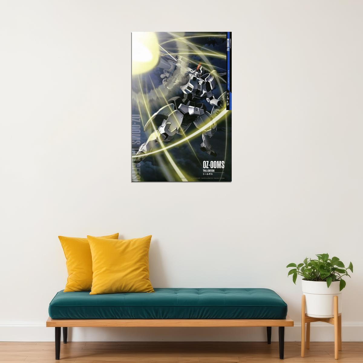 Tallgeese 0z-00ms Gundam Mechanical Japanese Anime Poster Wall Art Print Home Wall Decor - xonomax