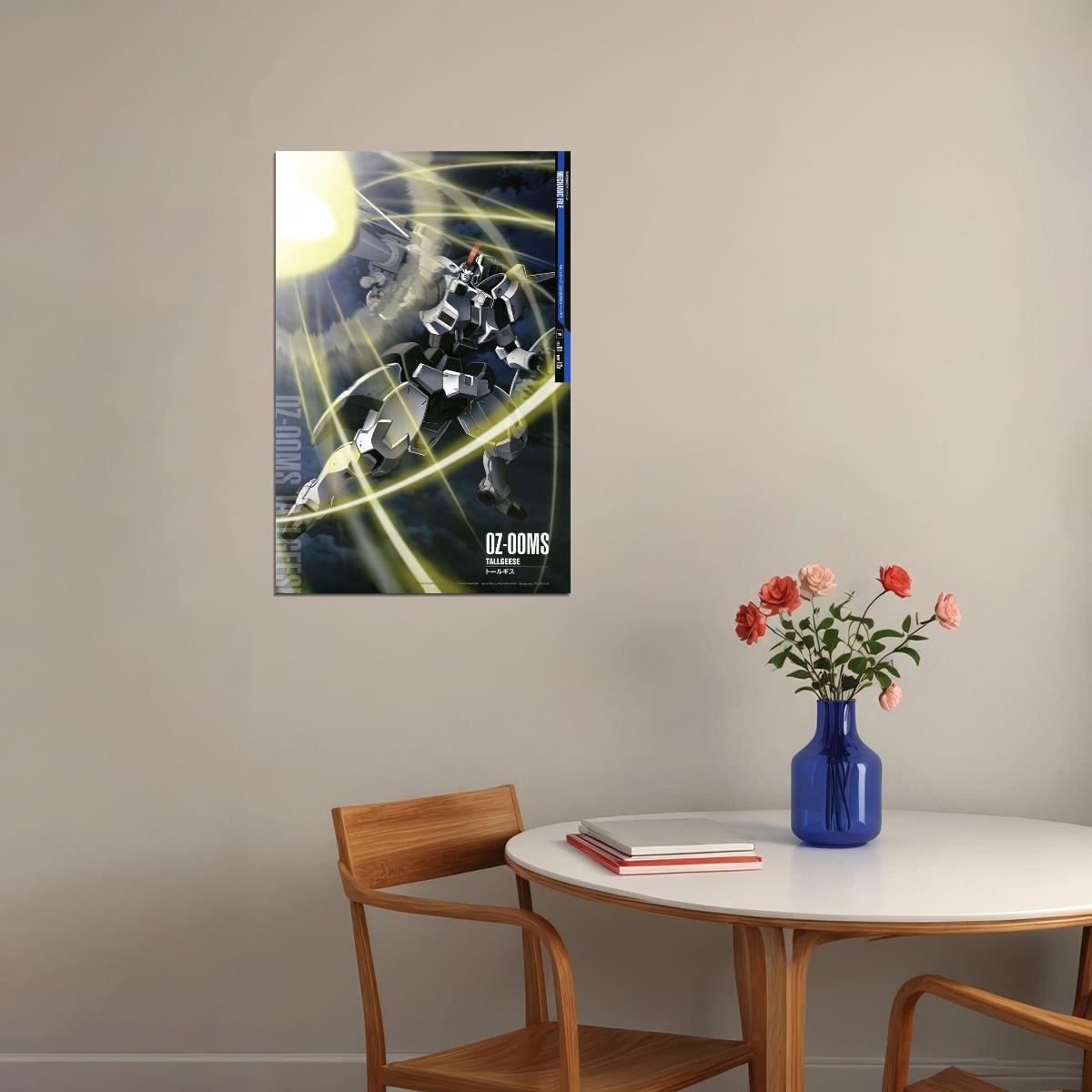 Tallgeese 0z-00ms Gundam Mechanical Japanese Anime Poster Wall Art Print Home Wall Decor - xonomax