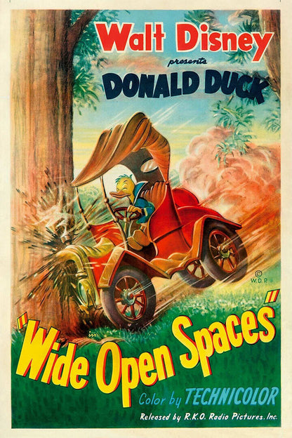 Wide Open Spaces Donald Duck 1947 Animation Comedy Family Poster Wall Art Print Home Wall Decor - xonomax