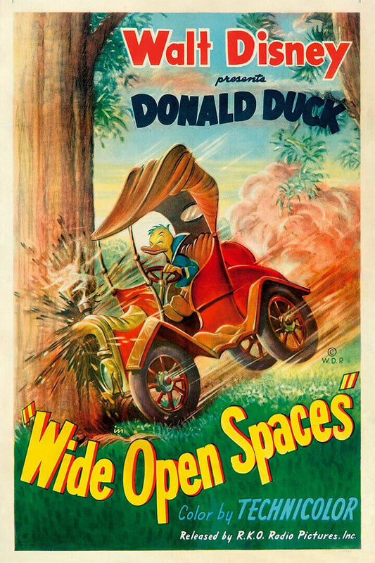 Wide Open Spaces Donald Duck 1947 Animation Comedy Family Poster Wall Art Print Home Wall Decor - xonomax