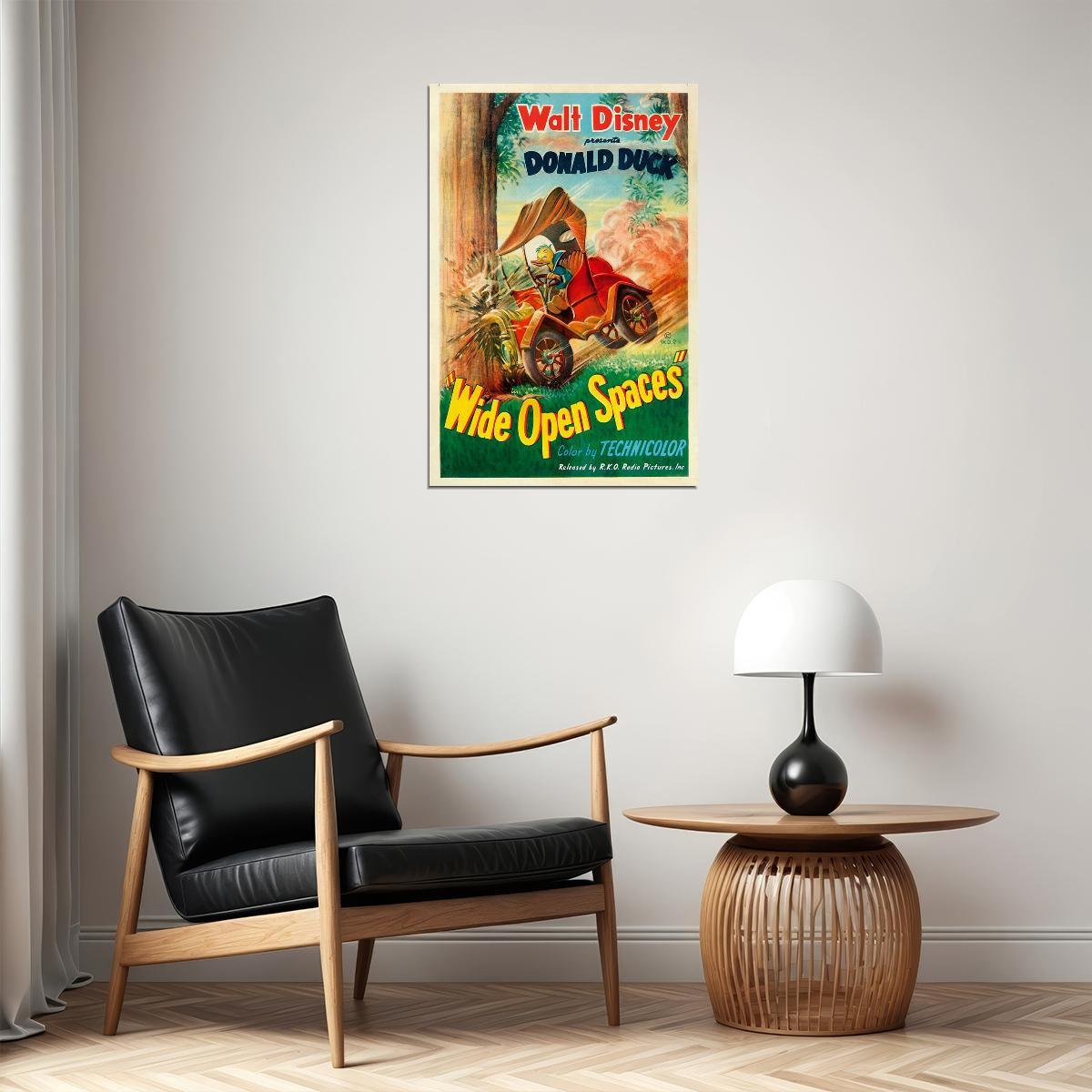 Wide Open Spaces Donald Duck 1947 Animation Comedy Family Poster Wall Art Print Home Wall Decor - xonomax