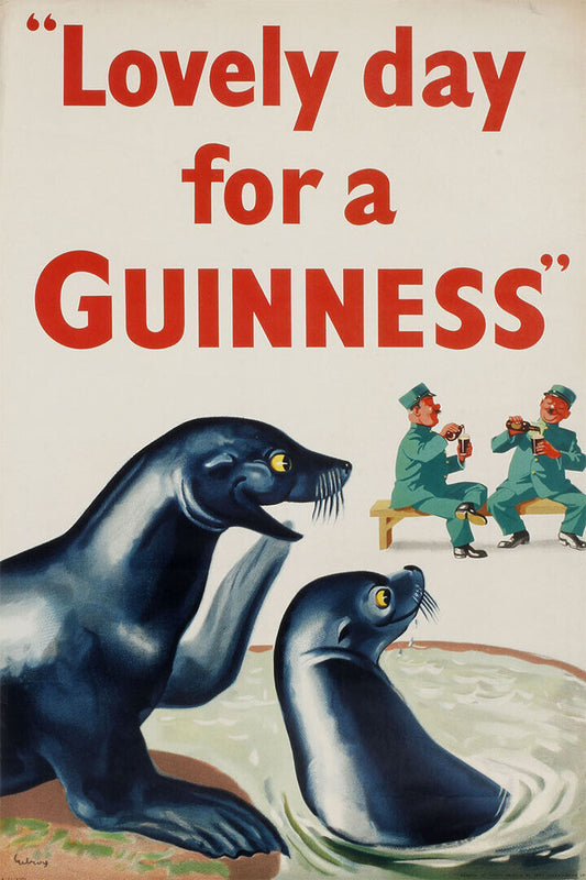 Lovely Day For A Guinness Vintage Advertising Poster Wall Art Print Home Wall Decor - xonomax