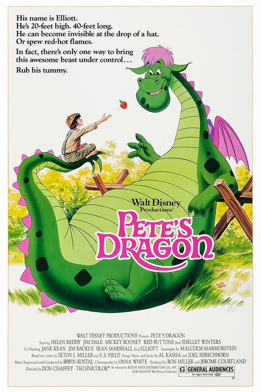 Pete's Dragon Movie 1977 Comedy Action Adventure Poster Wall Art Print Home Wall Decor - xonomax