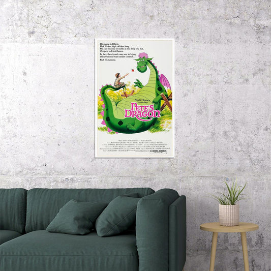 Pete's Dragon Movie 1977 Comedy Action Adventure Poster Wall Art Print Home Wall Decor - xonomax