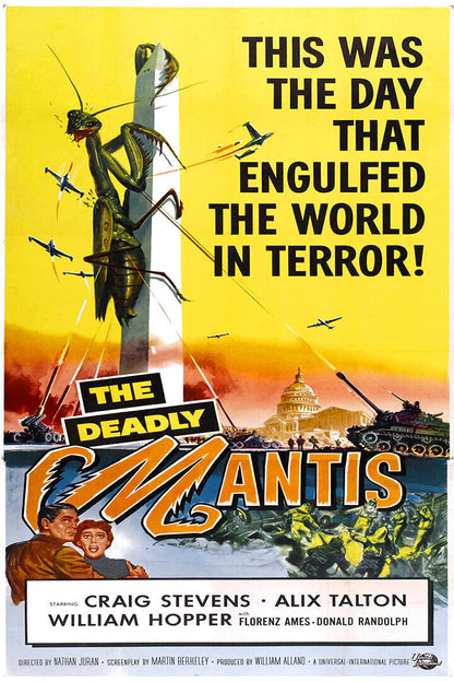 The Deadly Mantis Movie Family Horror Biography Poster Wall Art Print Home Wall Decor - xonomax