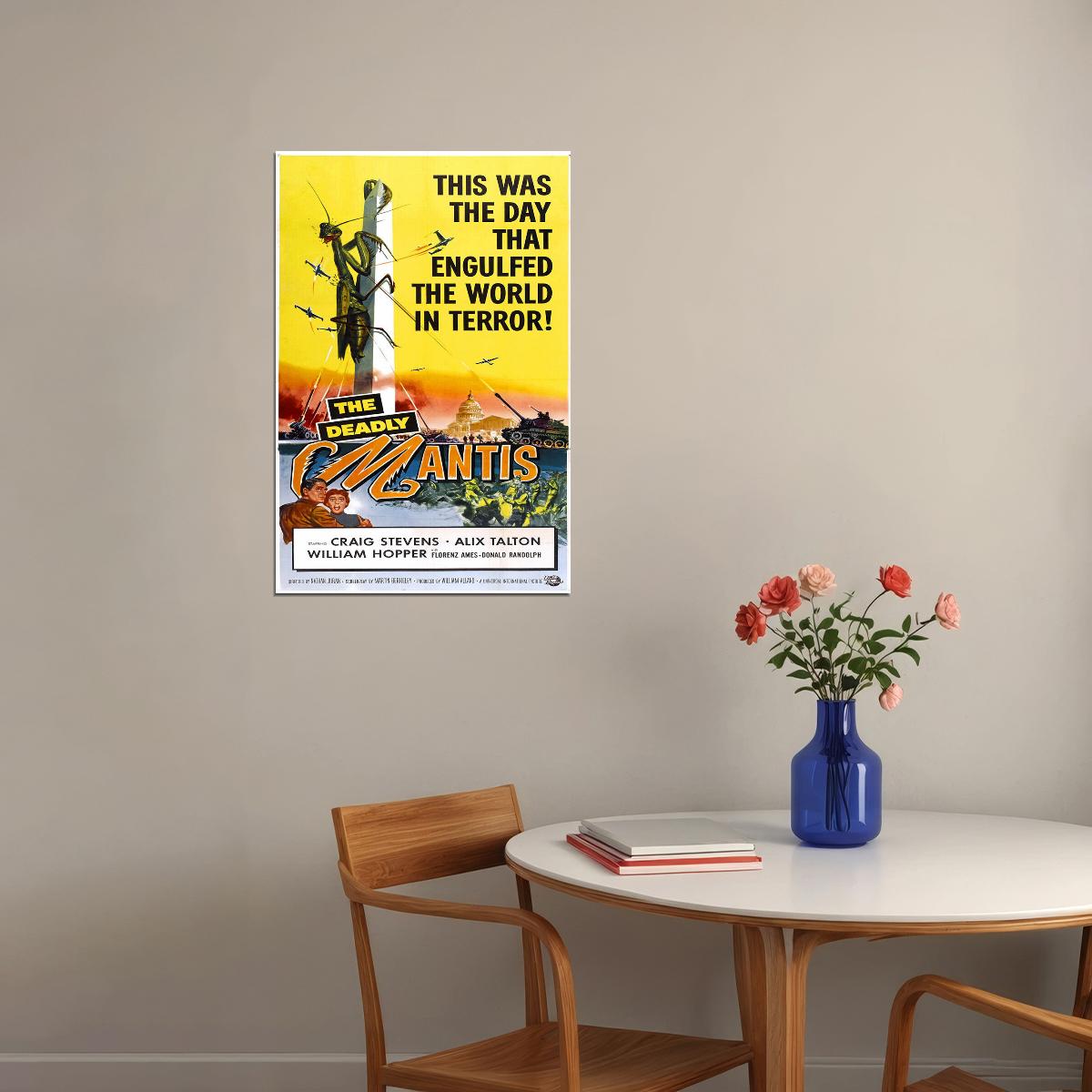 The Deadly Mantis Movie Family Horror Biography Poster Wall Art Print Home Wall Decor - xonomax