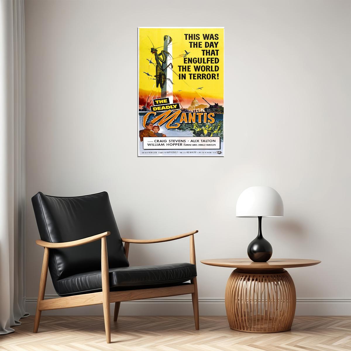 The Deadly Mantis Movie Family Horror Biography Poster Wall Art Print Home Wall Decor - xonomax