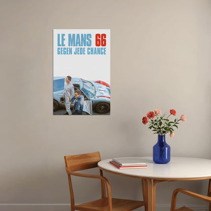 Ford Vs Ferrari Le Mans Movie Action Biography Drama Poster Wall Art Print Home Wall Decor - xonomax