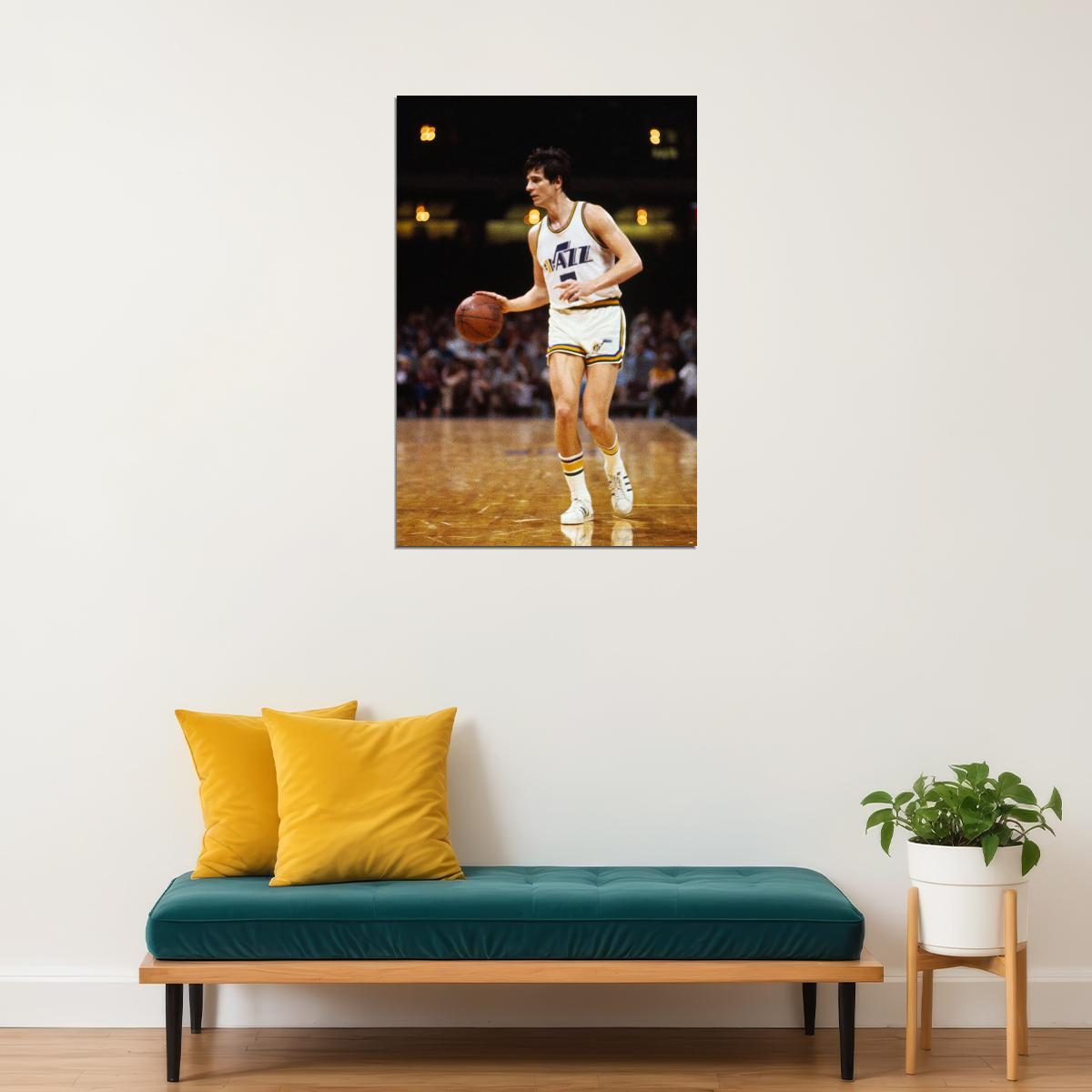 Pete Maravich Utah Basketball Player Sports Poster Wall Art Print Home Wall Decor - xonomax