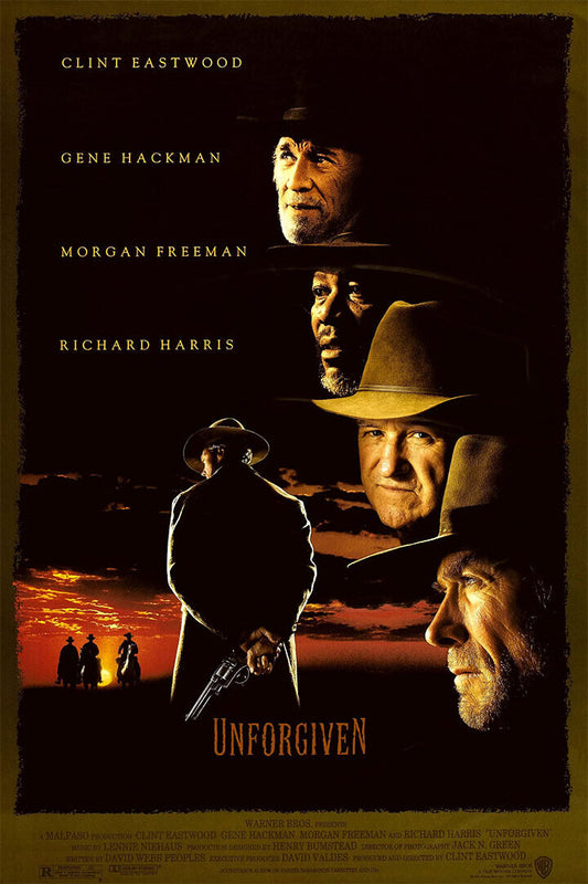 Unforgiven Movie Drama Western Adventure Poster Wall Art Print Home Wall Decor - xonomax
