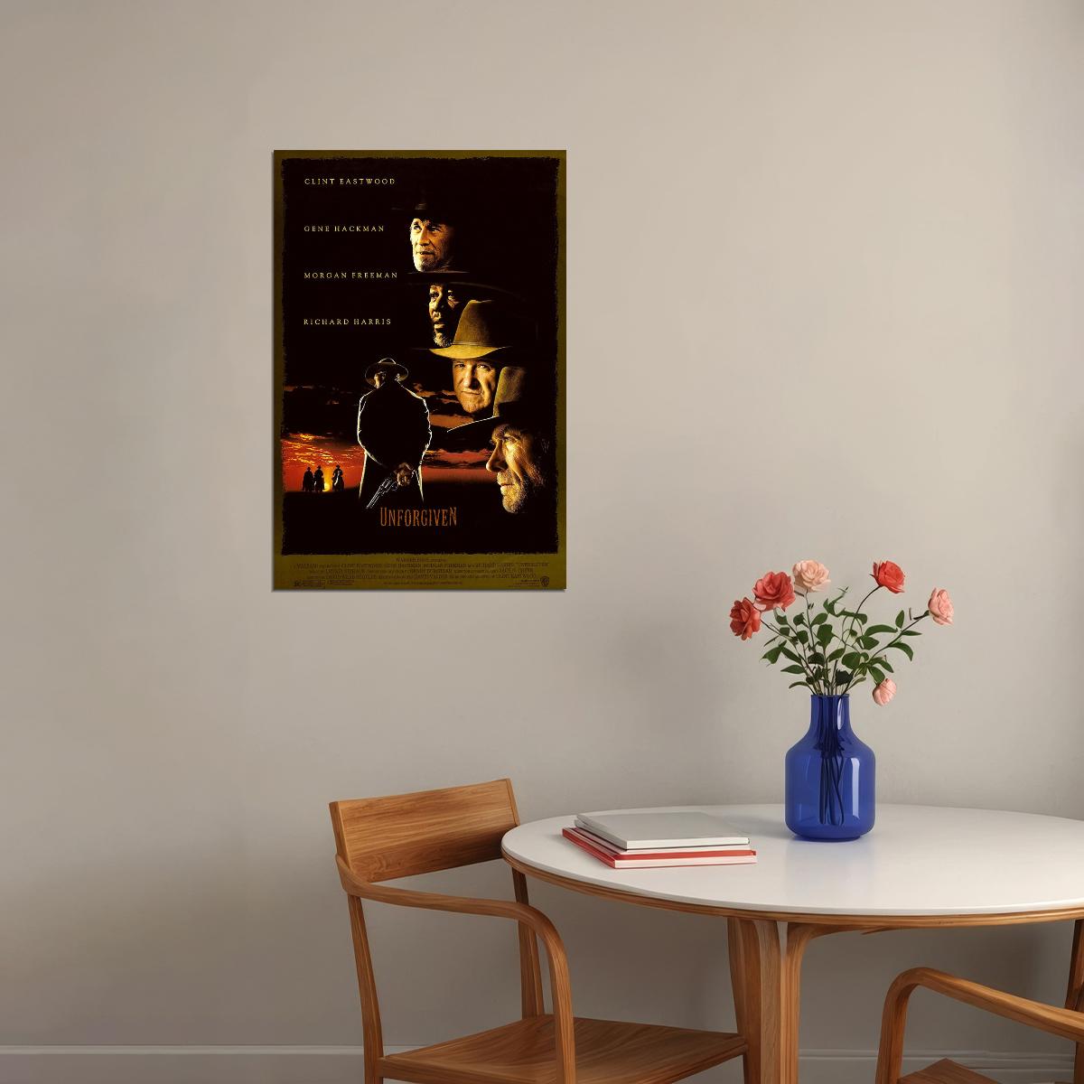 Unforgiven Movie Drama Western Adventure Poster Wall Art Print Home Wall Decor - xonomax