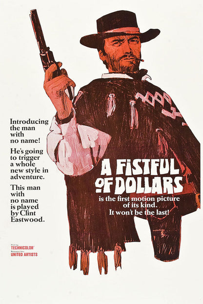 Fistful Of Dollars Movie Action Drama Western Poster Wall Art Print Home Wall Decor - xonomax