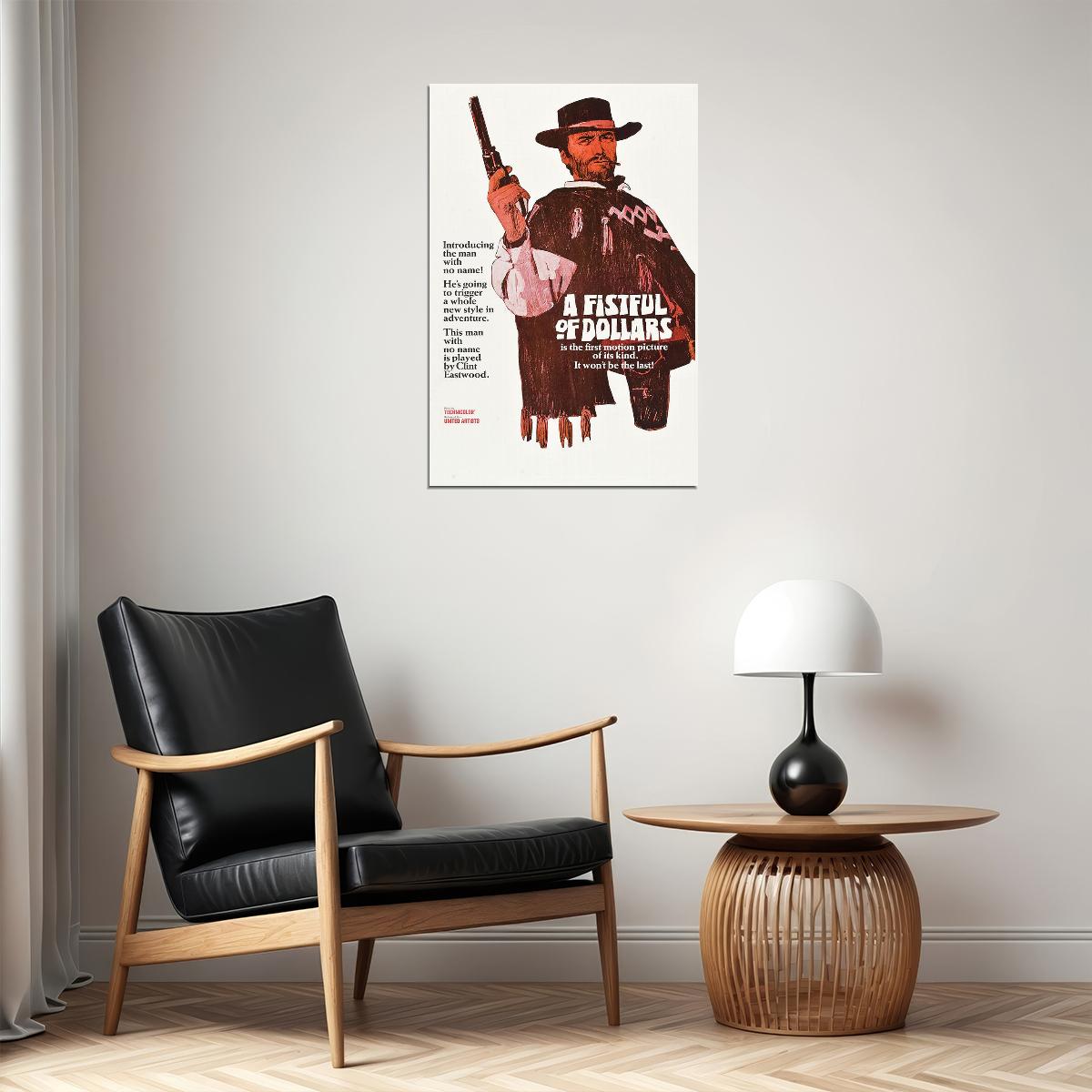 Fistful Of Dollars Movie Action Drama Western Poster Wall Art Print Home Wall Decor - xonomax
