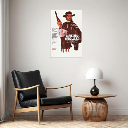 Fistful Of Dollars Movie Action Drama Western Poster Wall Art Print Home Wall Decor - xonomax