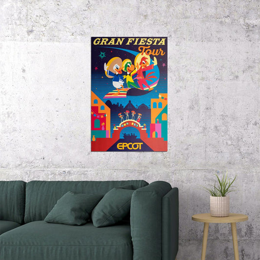 Epcot Center Attraction Gran Fiesta Tour Poster Wall Art Print Home Wall Decor - xonomax