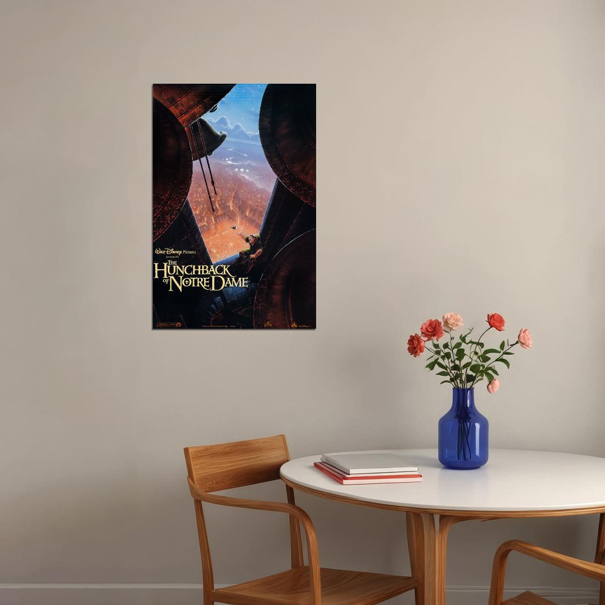 The Hunchback Of Notre Dame Animation Movie Drama Poster Wall Art Print Home Wall Decor - xonomax