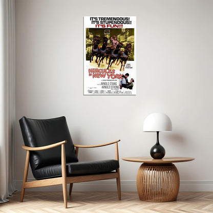 Hercules In New York Movie Comedy Action Fantasy Poster Wall Art Print Home Wall Decor - xonomax