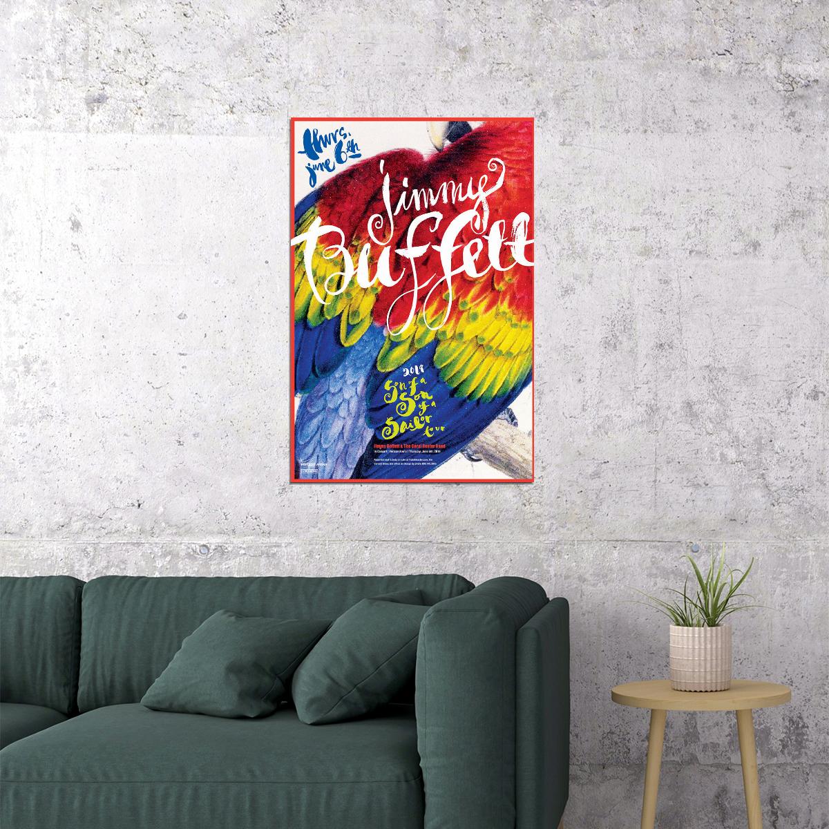 Jimmy Buffett And The Coral Reefers Tour 2019 Concert Poster Wall Art Print Home Wall Decor