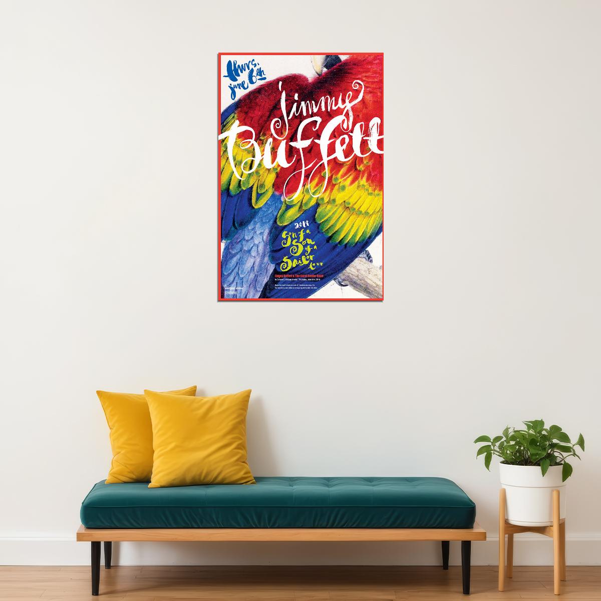 Jimmy Buffett And The Coral Reefers Tour 2019 Concert Poster Wall Art Print Home Wall Decor