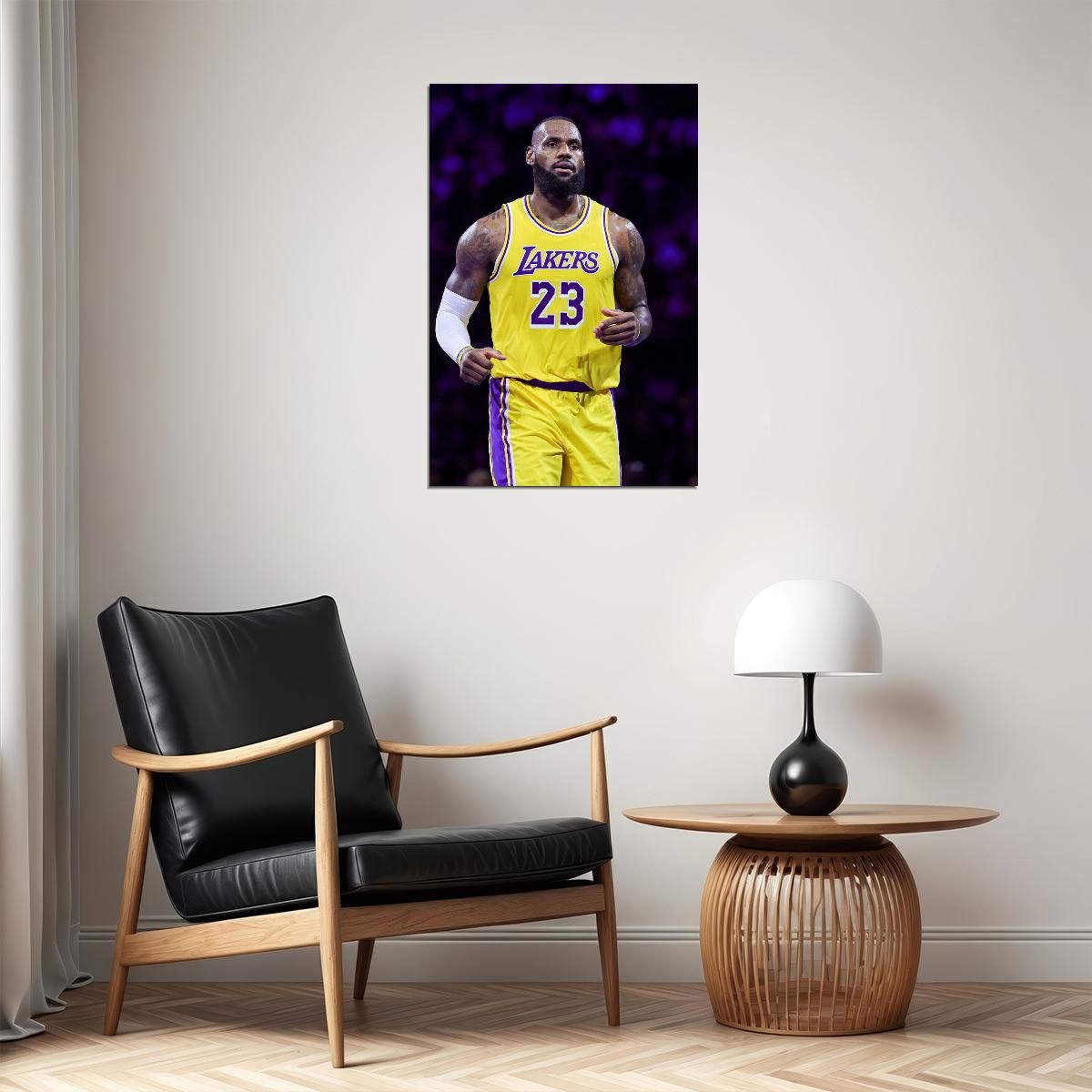 Lebron James La Lakers Basketball Player Cup Final Poster Wall Art Print Home Wall Decor - xonomax