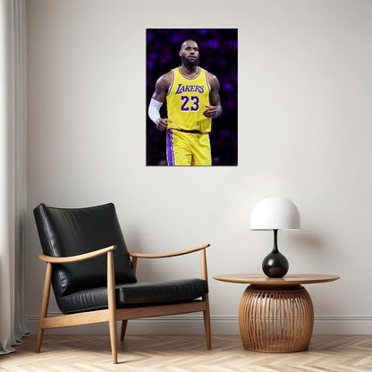 Lebron James La Lakers Basketball Player Cup Final Poster Wall Art Print Home Wall Decor - xonomax