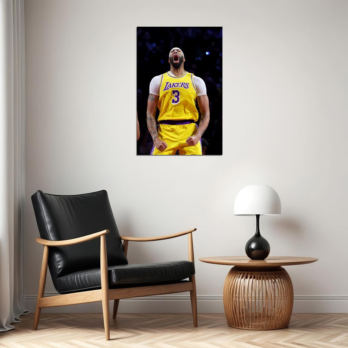 Anthony Davis Basketball Player La Lakers Cup Final Poster Wall Art Print Home Wall Decor - xonomax