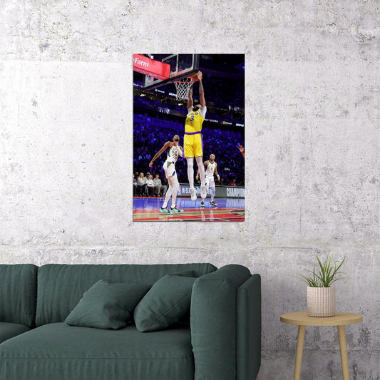 Anthony Davis La Lakers Cup Final Basketball Player Poster Wall Art Print Home Wall Decor - xonomax