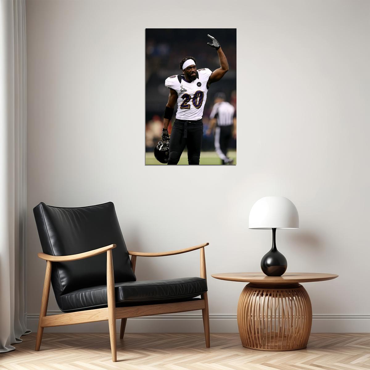 Ed Reed Baltimore American Football Player Poster Wall Art Print Home Wall Decor - xonomax