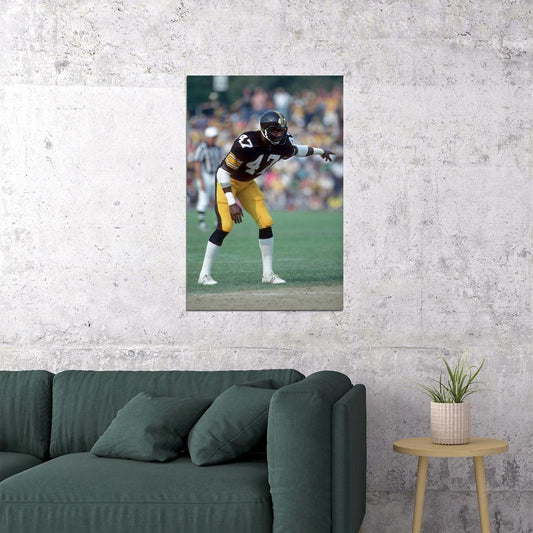 Mel Blount Pittsburgh American Football Player Poster Wall Art Print Home Wall Decor - xonomax