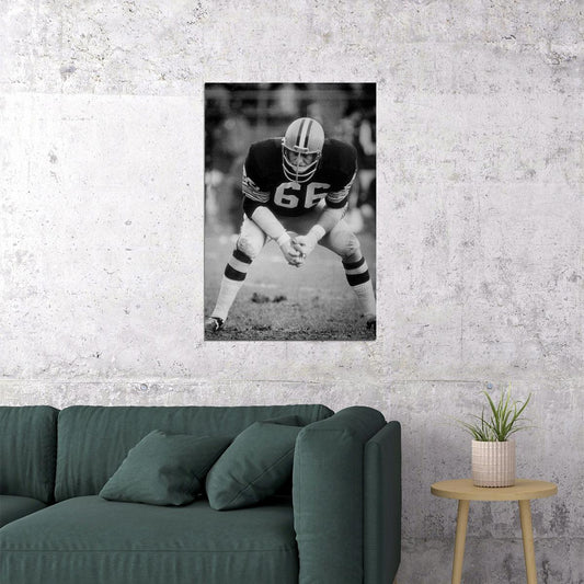 Ray Nitschke Green Bay American Football Player Poster Wall Art Print Home Wall Decor - xonomax