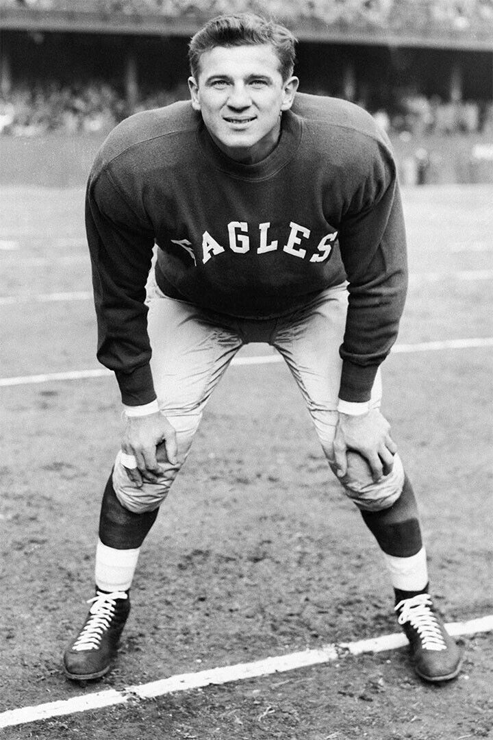 Chuck Bednarik Philadelphia American Football Player Poster Wall Art Print Home Wall Decor - xonomax