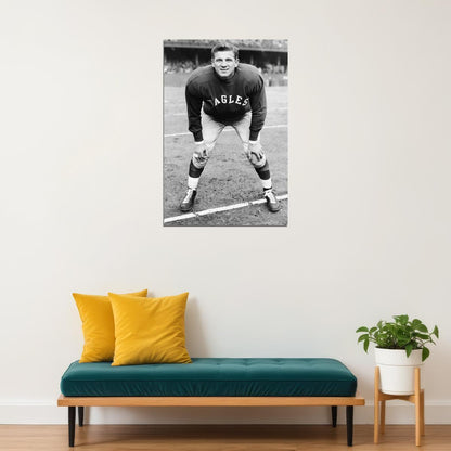 Chuck Bednarik Philadelphia American Football Player Poster Wall Art Print Home Wall Decor - xonomax
