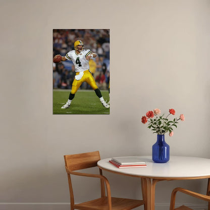 Brett Favre Green Bay American Football Player Poster Wall Art Print Home Wall Decor - xonomax