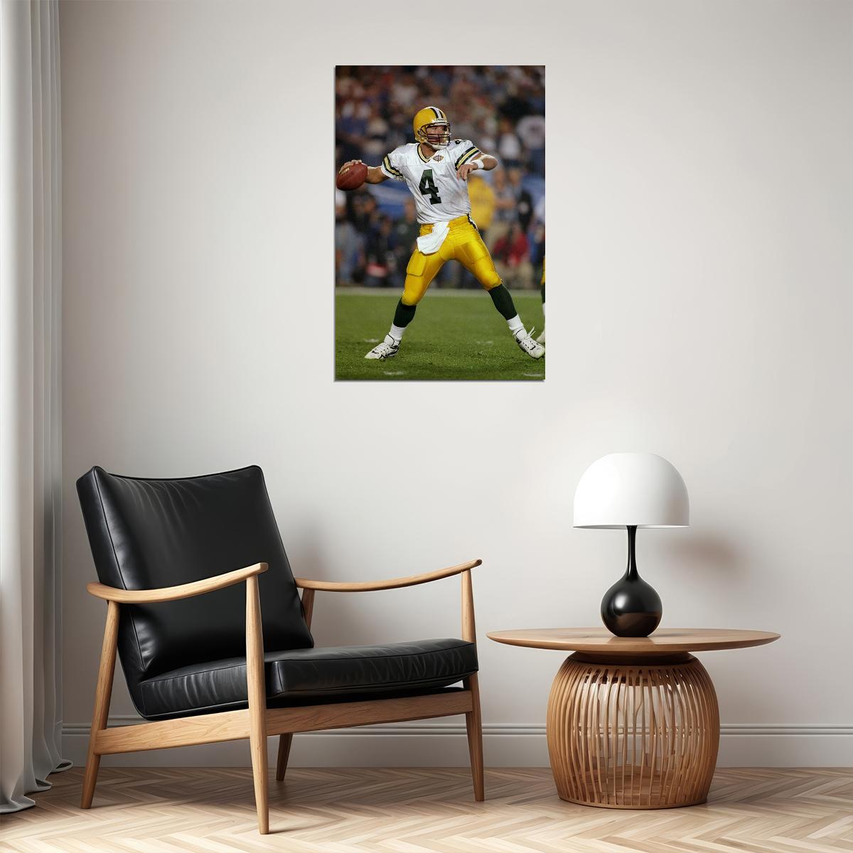 Brett Favre Green Bay American Football Player Poster Wall Art Print Home Wall Decor - xonomax