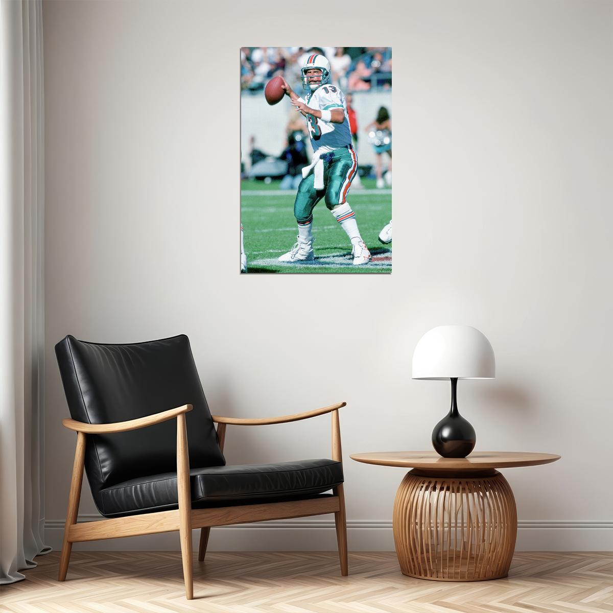 Dan Marino Miami American Football Player Poster Wall Art Print Home Wall Decor - xonomax