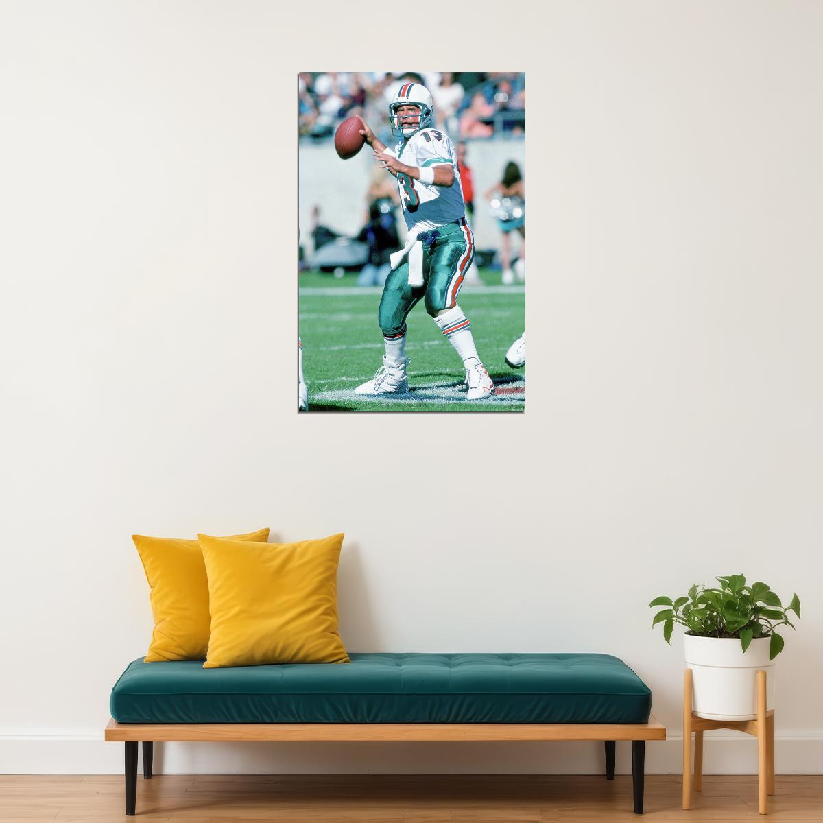 Dan Marino Miami American Football Player Poster Wall Art Print Home Wall Decor - xonomax