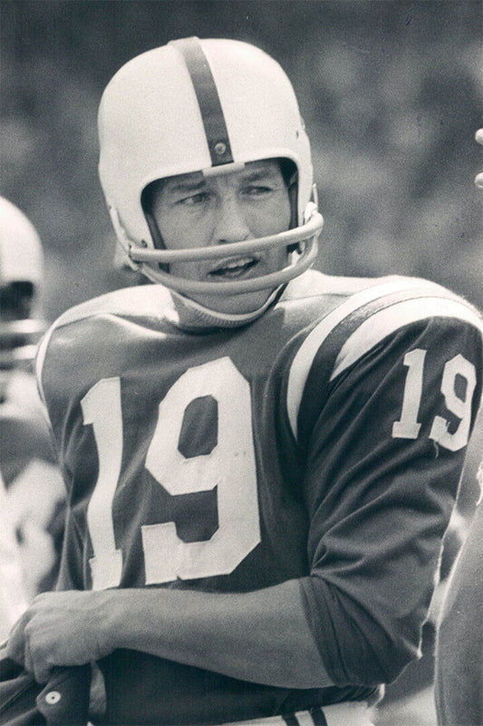 Johnny Unitas Baltimore American Football Player Poster Wall Art Print Home Wall Decor