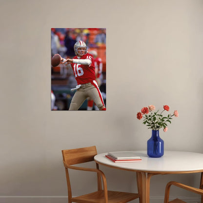 Joe Montana San Francisco American Football Player Poster Wall Art Print Home Wall Decor - xonomax