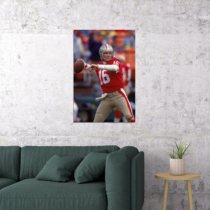 Joe Montana San Francisco American Football Player Poster Wall Art Print Home Wall Decor - xonomax