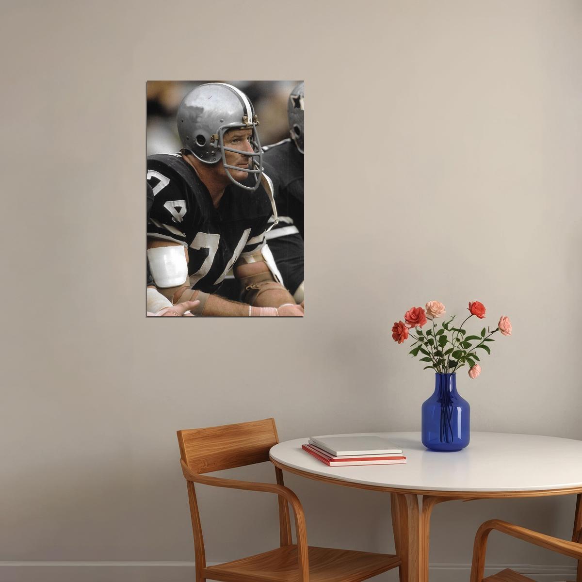 Bob Lilly Dallas Team American Football Player Poster Wall Art Print Home Wall Decor - xonomax