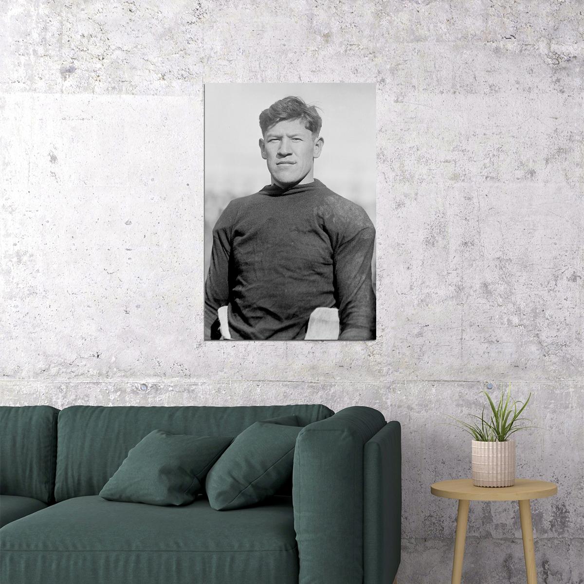 Jim Thorpe Professional American Athlete Poster Wall Art Print Home Wall Decor