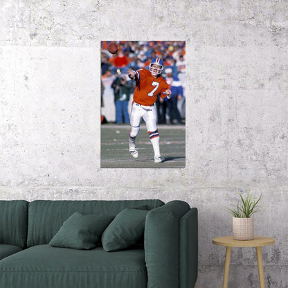 John Elway Denver American Football Player Poster Wall Art Print Home Wall Decor - xonomax