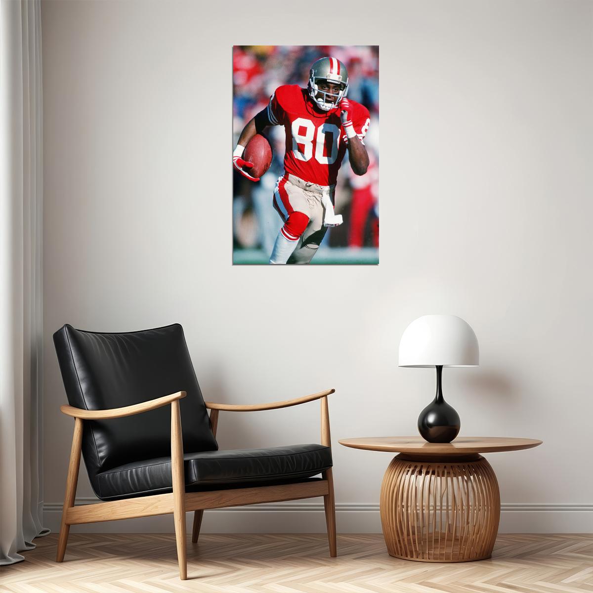 Jerry Rice San Francisco American Football Player Poster Wall Art Print Home Wall Decor