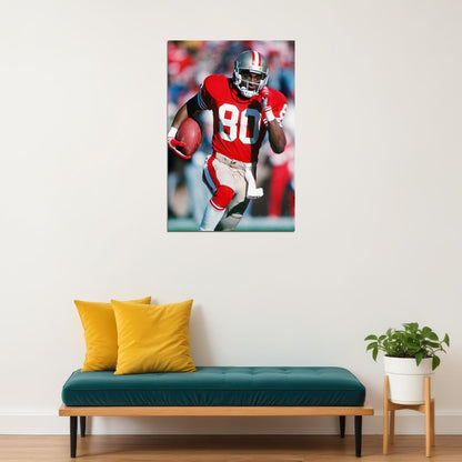 Jerry Rice San Francisco American Football Player Poster Wall Art Print Home Wall Decor