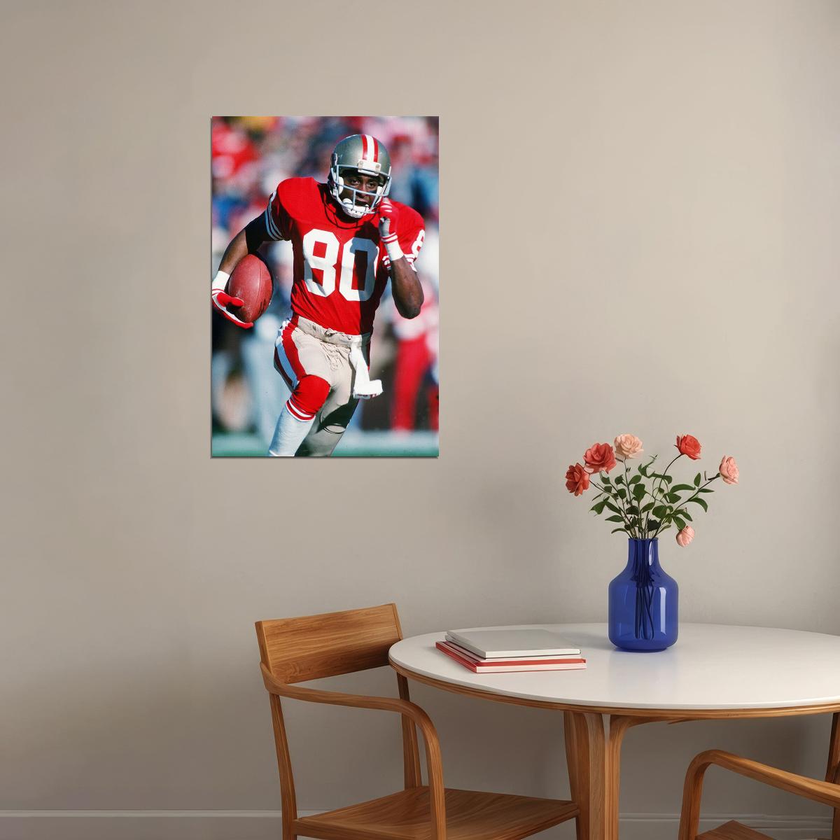Jerry Rice San Francisco American Football Player Poster Wall Art Print Home Wall Decor