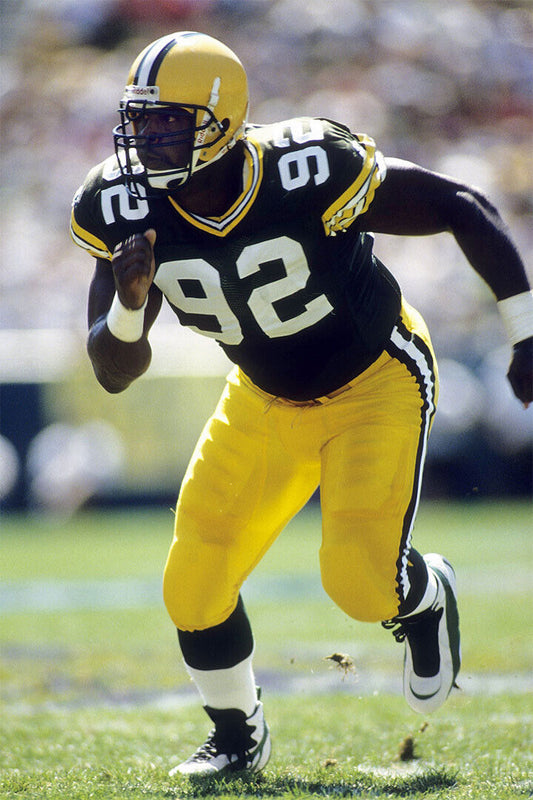 Reggie White Green Bay American Football Player Poster Wall Art Print Home Wall Decor - xonomax