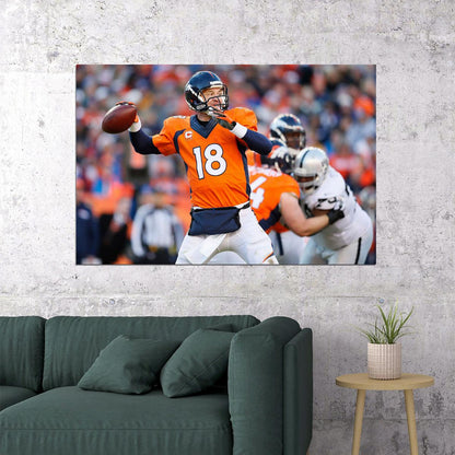 Peyton Denver American Football Player Poster Wall Art Print Home Wall Decor - xonomax